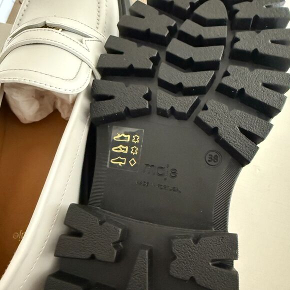 Maje Leather Platform Loafers - New - Picture 8 of 10